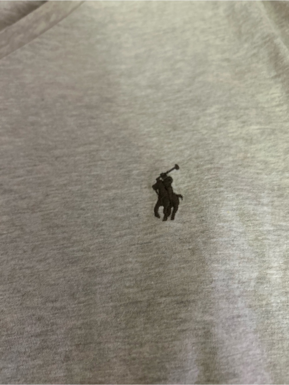 Polo by Ralph Lauren Heather Tan Short Sleeve Polo with Dark Pony Embroidery